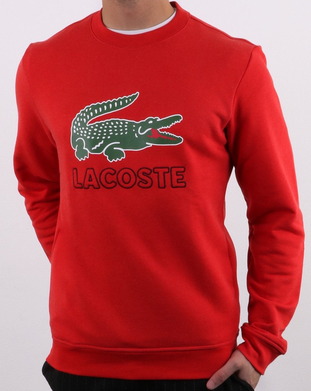 Lacoste Logo Sweatshirt Red