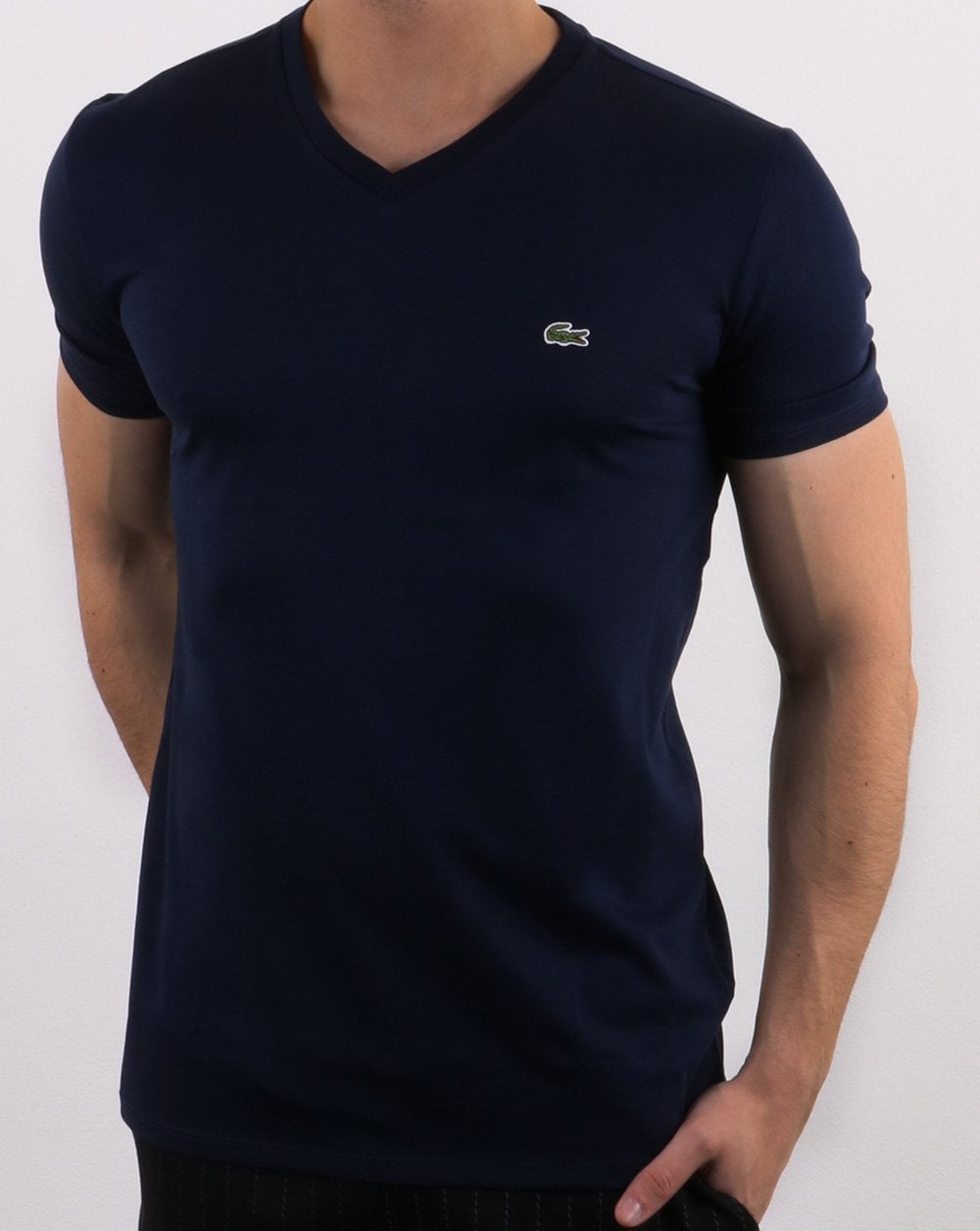 Lacoste V-neck T-shirt Navy
