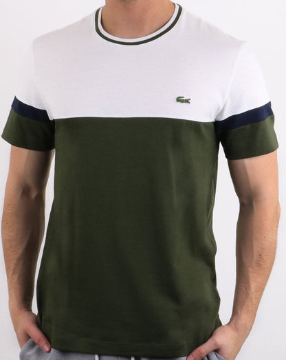 Lacoste Logo T-shirt White & Olive
