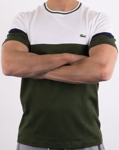 Lacoste Logo T-shirt White & Olive
