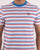 Fila Vintage Striped T Shirt White/Royal/Red