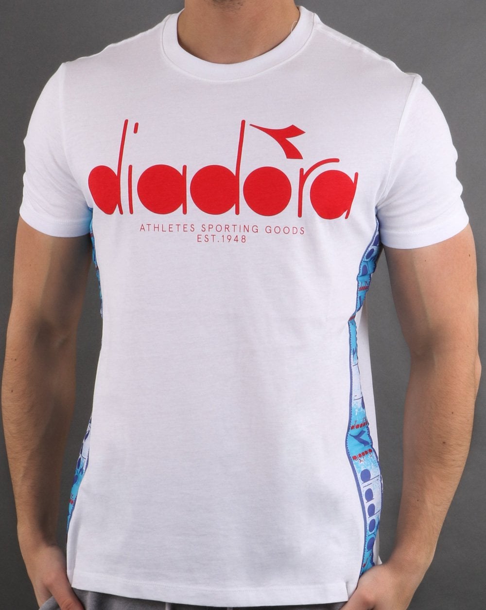 Diadora 5palle Offside T-shirt Super White/carmine Red
