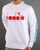 Diadora 5palle Offside Sweatshirt Super White/carmine Red