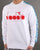 Diadora 5palle Offside Sweatshirt Super White/carmine Red