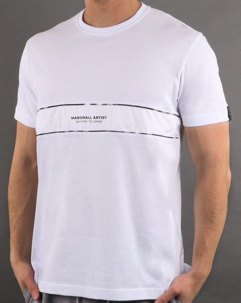 Marshall Artist Casa Check T-shirt White