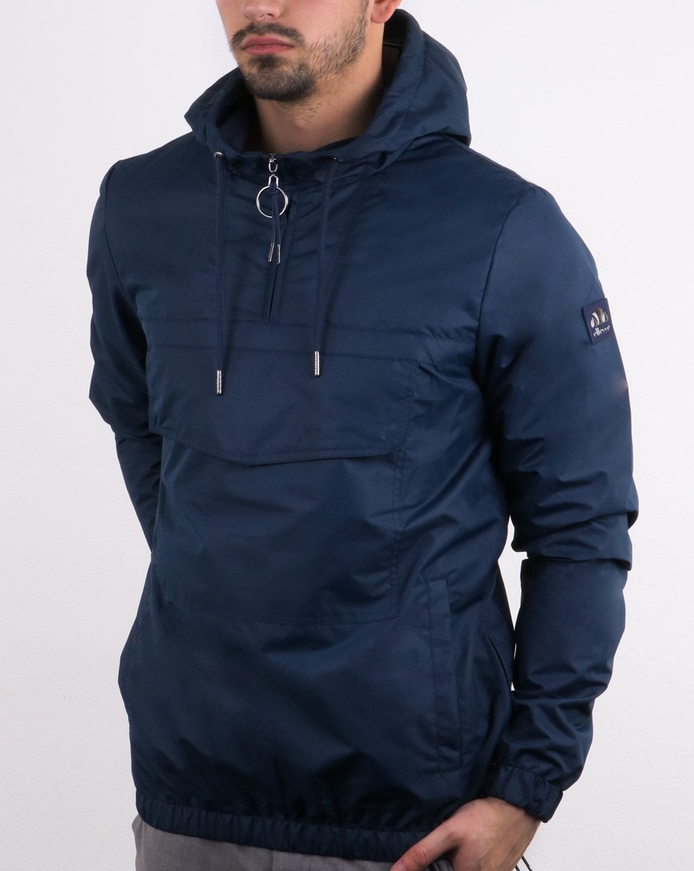 Ellesse Italia Qtr Zip Pouch Jacket Navy