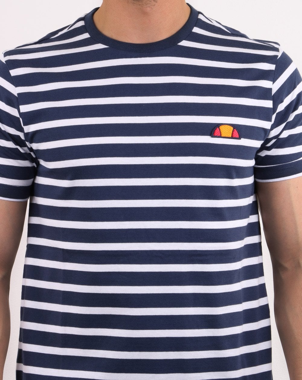 Ellesse Stripe T Shirt Navy