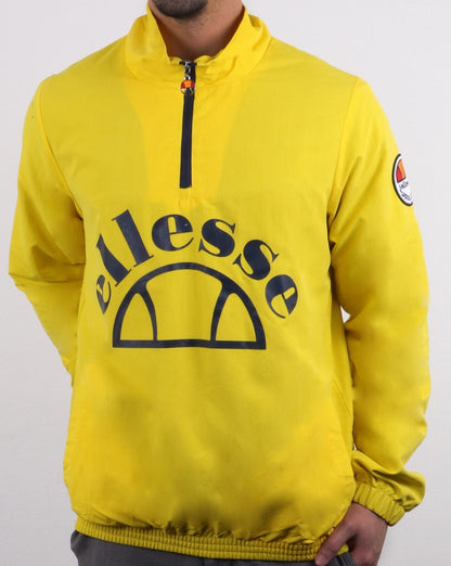 Ellesse Junio Qtr Zip Jacket Yellow