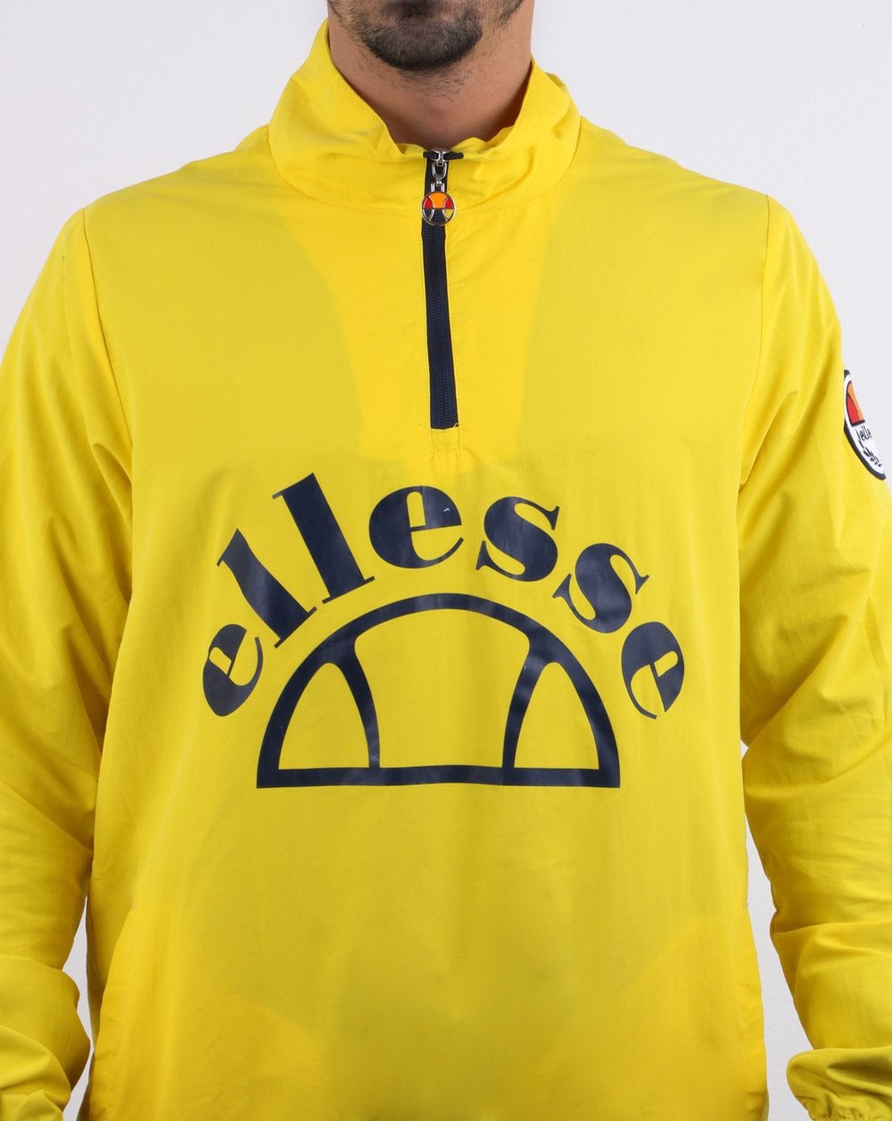 Ellesse Junio Qtr Zip Jacket Yellow