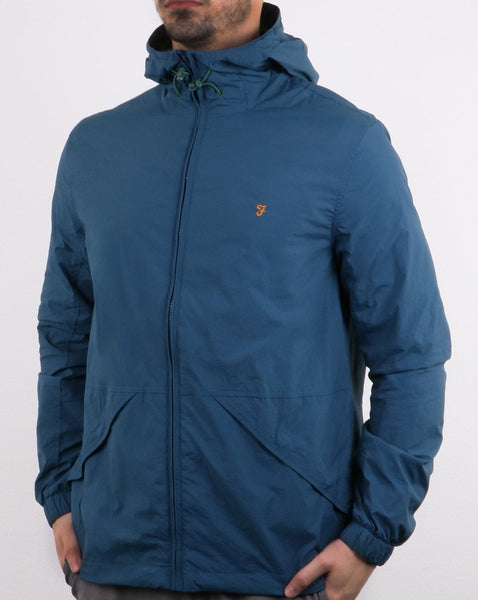 Farah Astoria Hooded Coat Blue Star