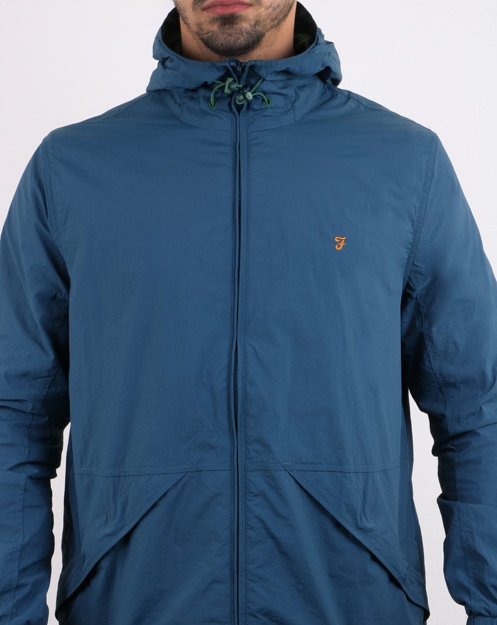Farah Astoria Hooded Coat Blue Star