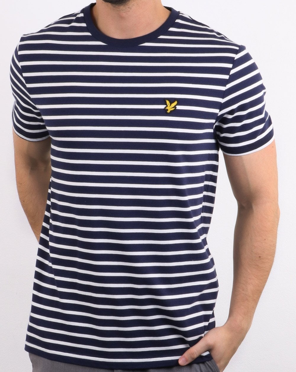 Lyle And Scott Breton Stripe T-shirt Navy/White