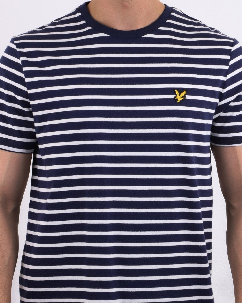 Lyle And Scott Breton Stripe T-shirt Navy/White