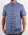 Lacoste Short Sleeve Check Shirt Navy/White