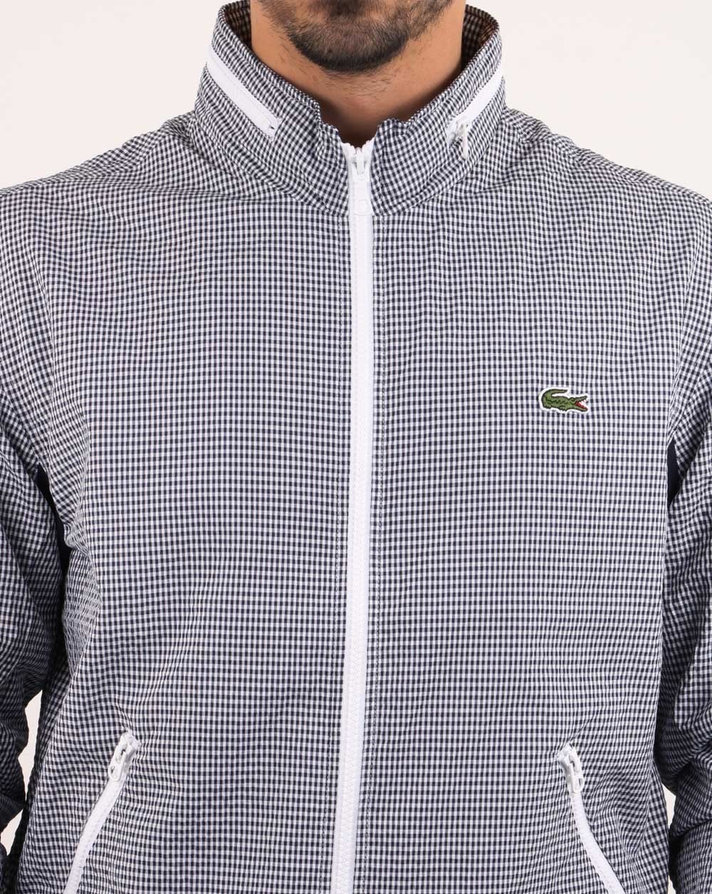 Lacoste Funnel Neck Jacket Navy/white