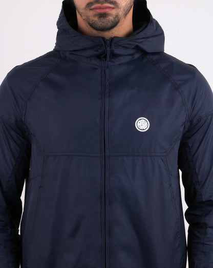 Pretty Green Lightweight Zip Up Hooded Jacket Navy