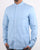 Pretty Green Mens Slim Fit Collarless Shirt Blue