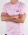 Ellesse Stripe T Shirt Light Pink