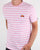 Ellesse Stripe T Shirt Light Pink