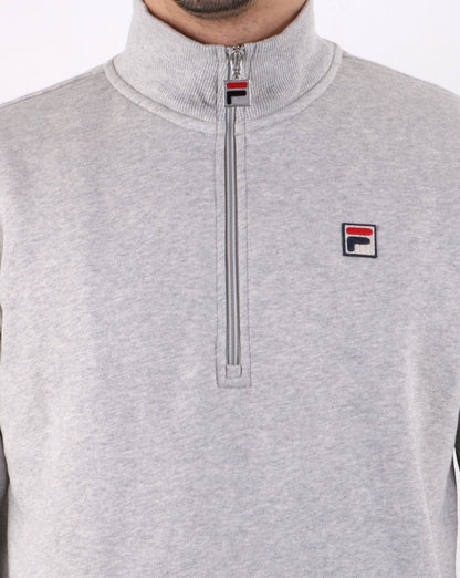 Fila Vintage Palermo Zip Sweat Light Grey Marl