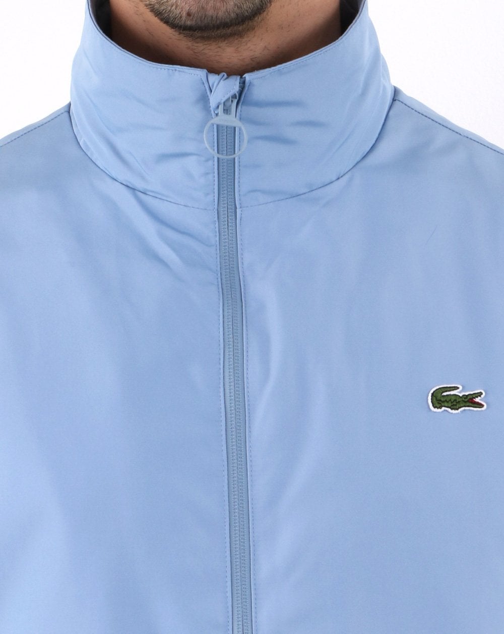 Lacoste Jacket Concealed Hood Sky Blue
