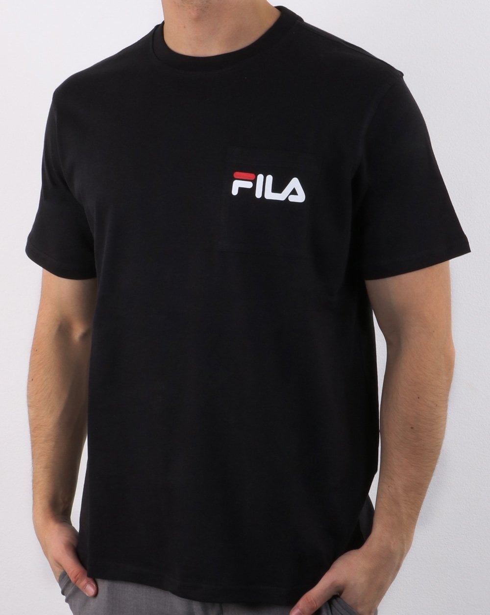 Fila Vintage Curtis Pocket T Shirt Black