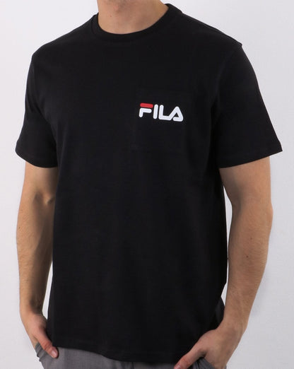 Fila Vintage Curtis Pocket T Shirt Black