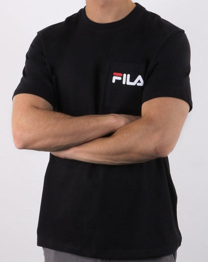 Fila Vintage Curtis Pocket T Shirt Black