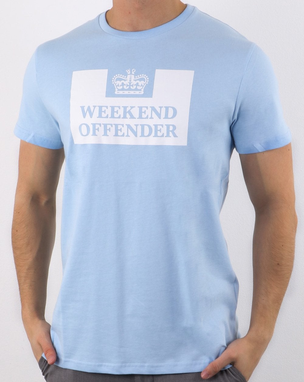 Weekend Offender Prison T-shirt Sky Blue
