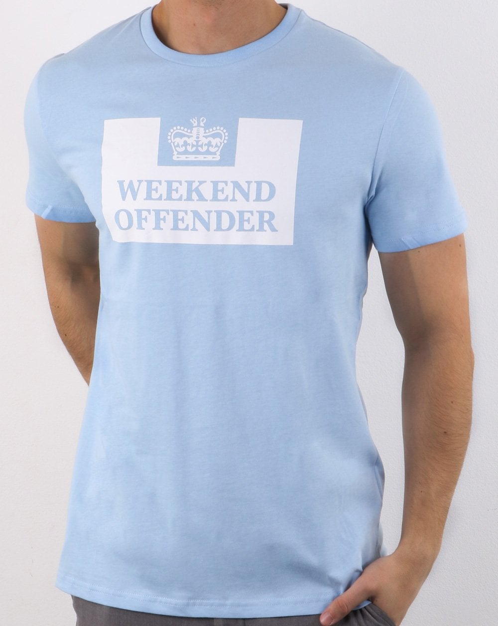 Weekend Offender Prison T-shirt Sky Blue