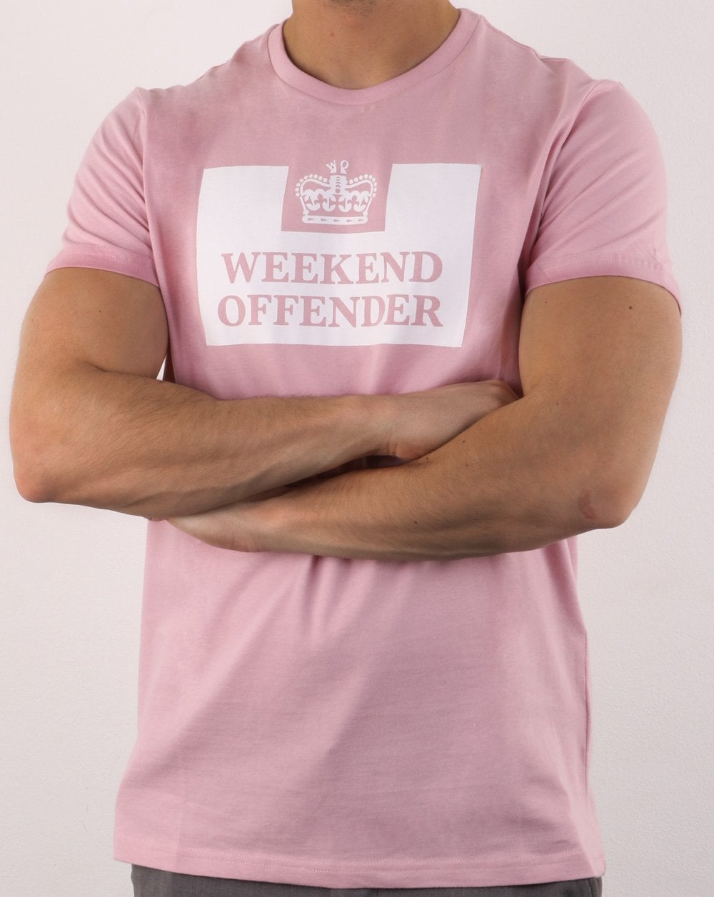 Weekend Offender Prison T-shirt Pink