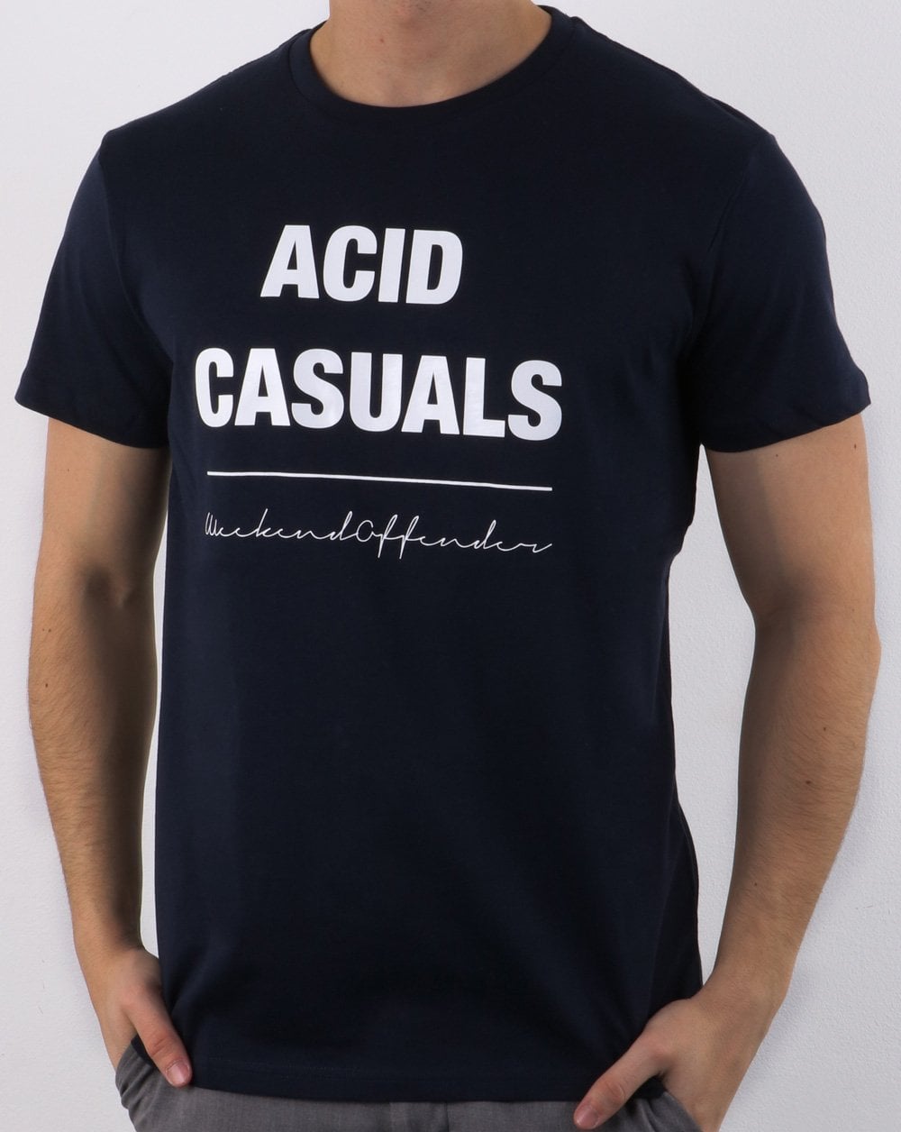 Weekend Offender Acid Casuals T-shirt Navy