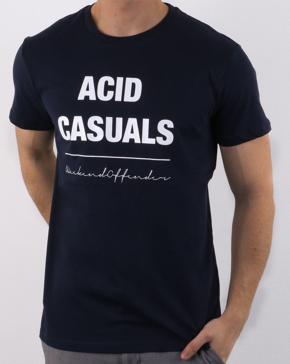 Weekend Offender Acid Casuals T-shirt Navy