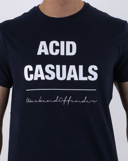 Weekend Offender Acid Casuals T-shirt Navy