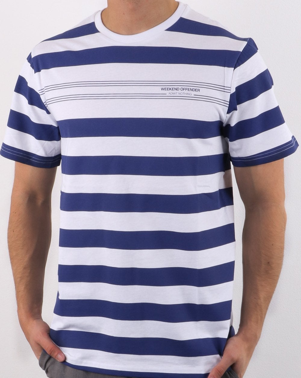 Weekend Offender Stripes T-shirt White