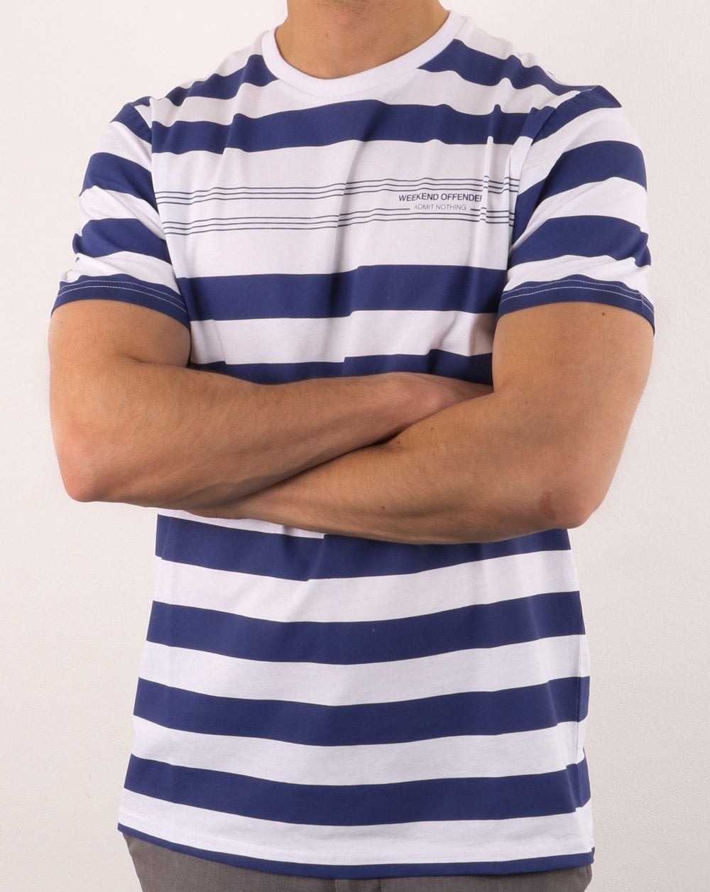 Weekend Offender Stripes T-shirt White
