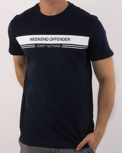 Weekend Offender W.o.a.n Chest Stripe Navy