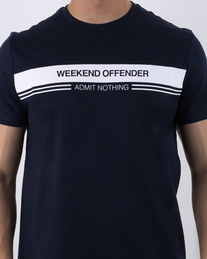 Weekend Offender W.o.a.n Chest Stripe Navy