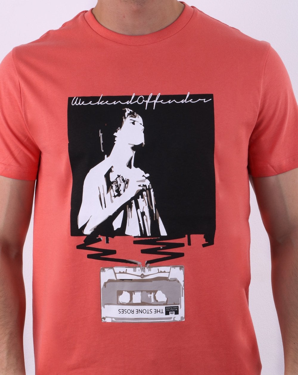 Weekend Offender King Monkey T-shirt Coral