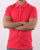 Gant Contrast Collar Polo Shirt Fuscha Pink
