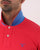 Gant Contrast Collar Polo Shirt Fuscha Pink