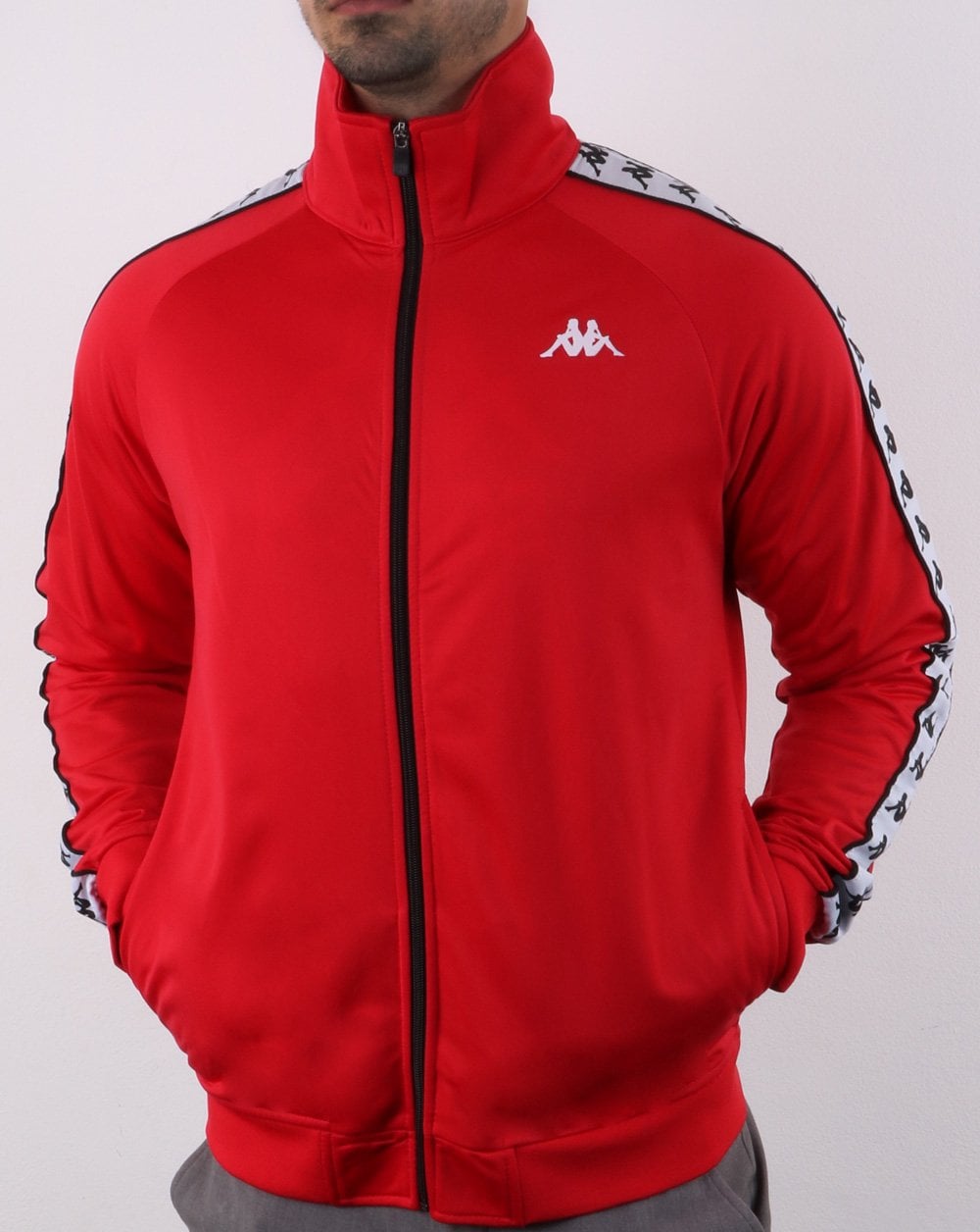 Kappa Anniston Banda Jacket Red/White