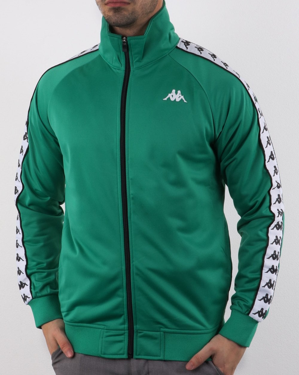 Kappa Anniston Banda Jacket Green/White