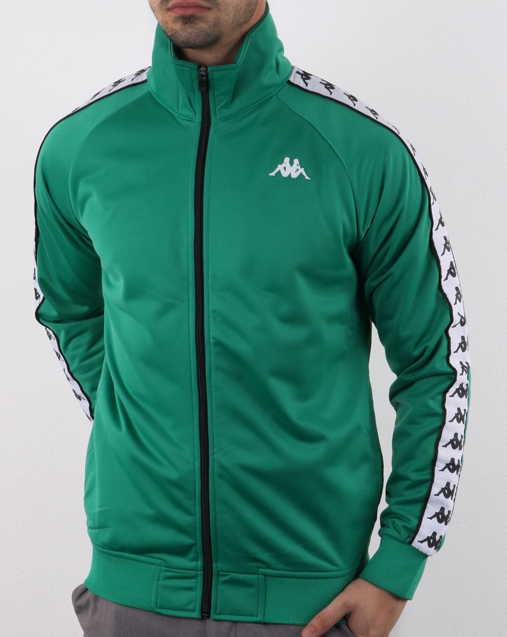 Kappa Anniston Banda Jacket Green/White