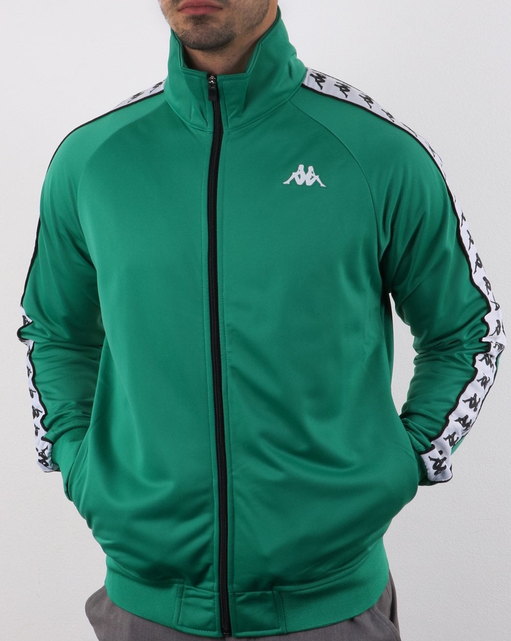 Kappa Anniston Banda Jacket Green/White
