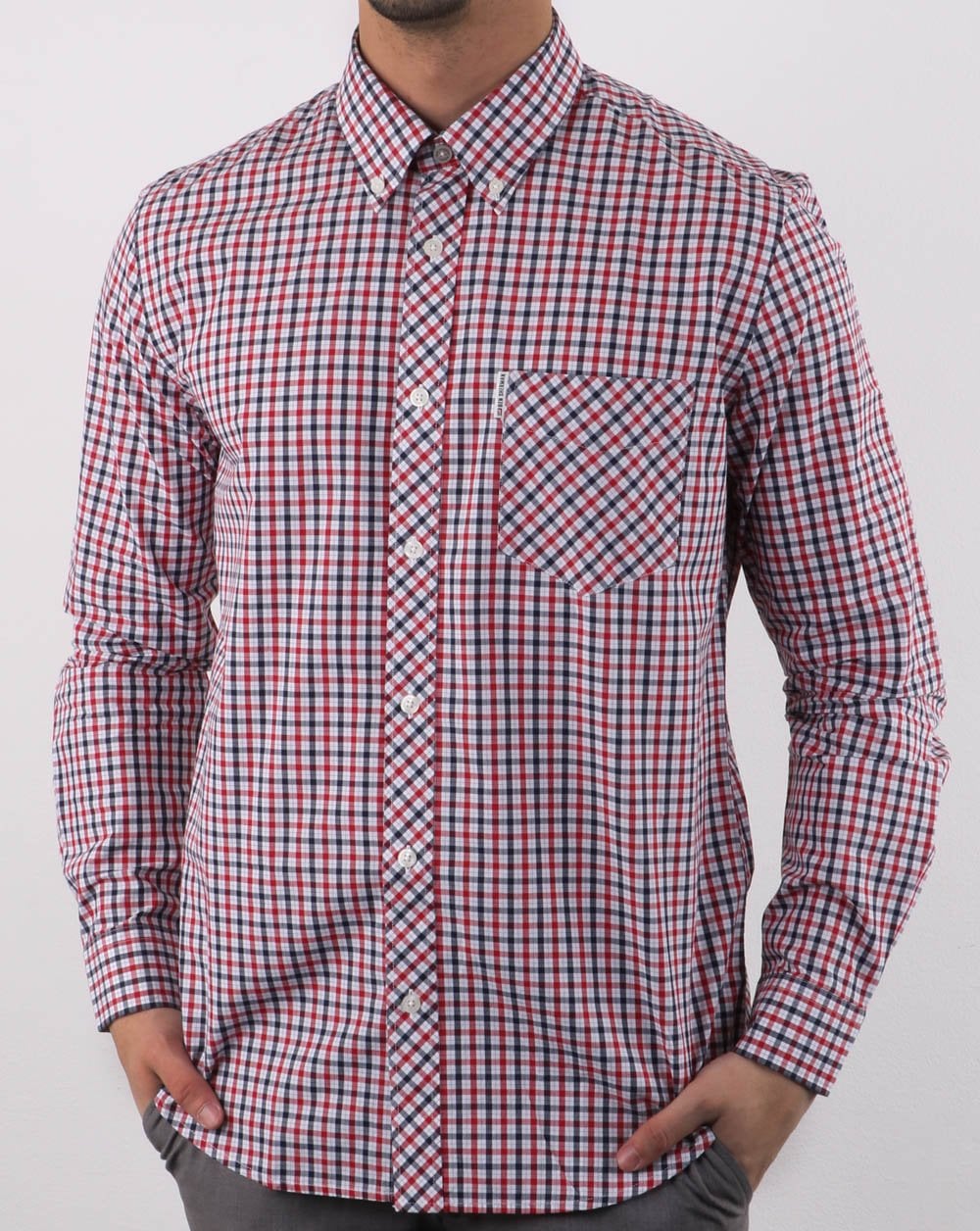 Ben Sherman House Check Shirt Navy Red
