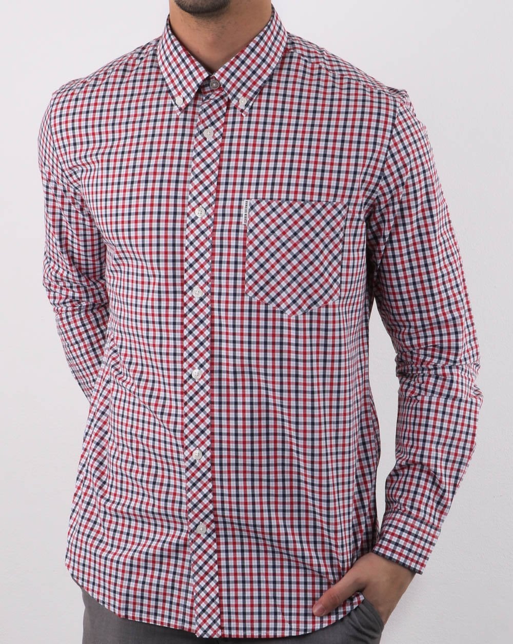 Ben Sherman House Check Shirt Navy Red