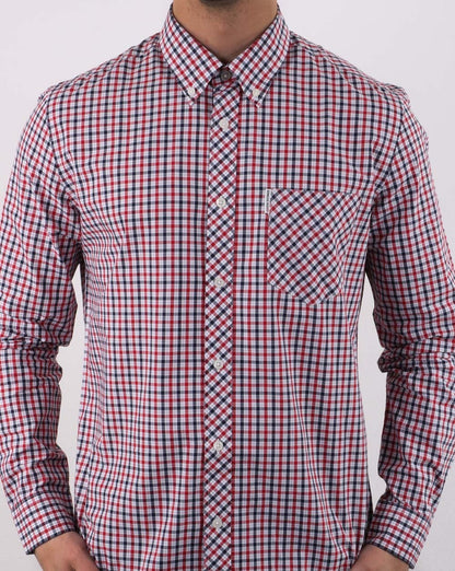 Ben Sherman House Check Shirt Navy Red
