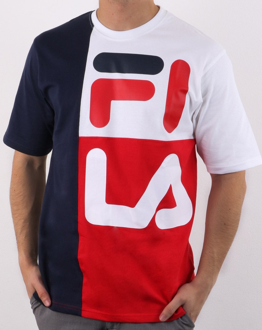 Fila Vintage Indo T Shirt Navy