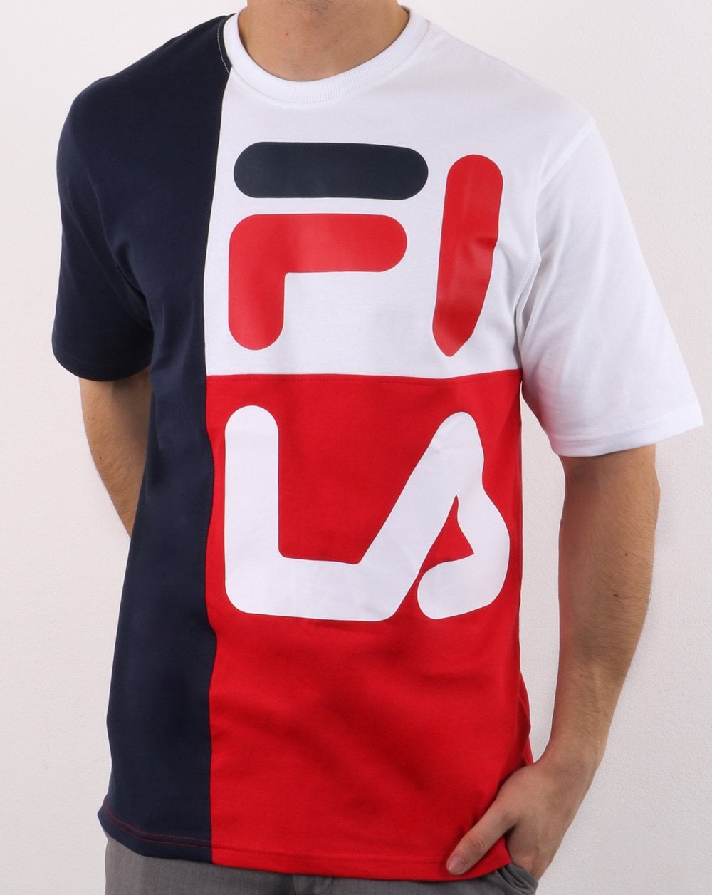 Fila Vintage Indo T Shirt Navy